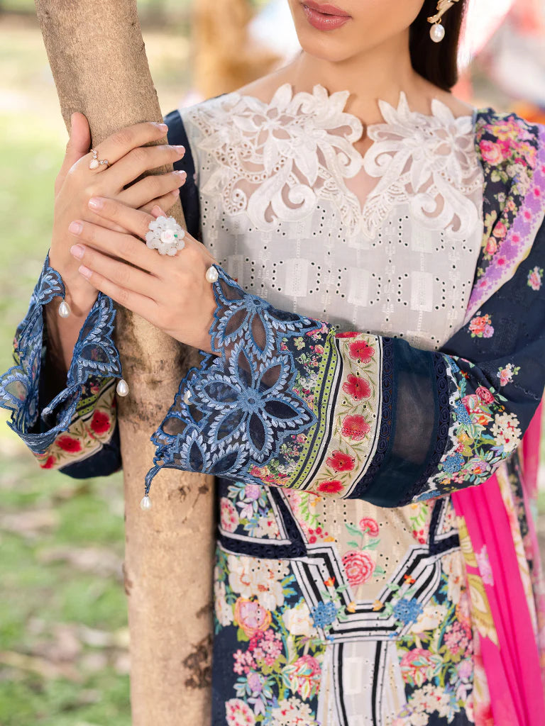 Rajbari | Schiffli Printkari Exclusive Lawn