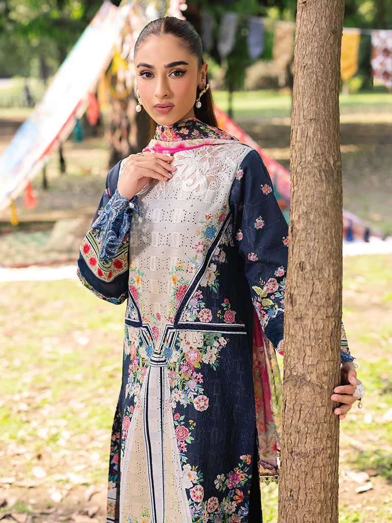 Rajbari | Schiffli Printkari Exclusive Lawn