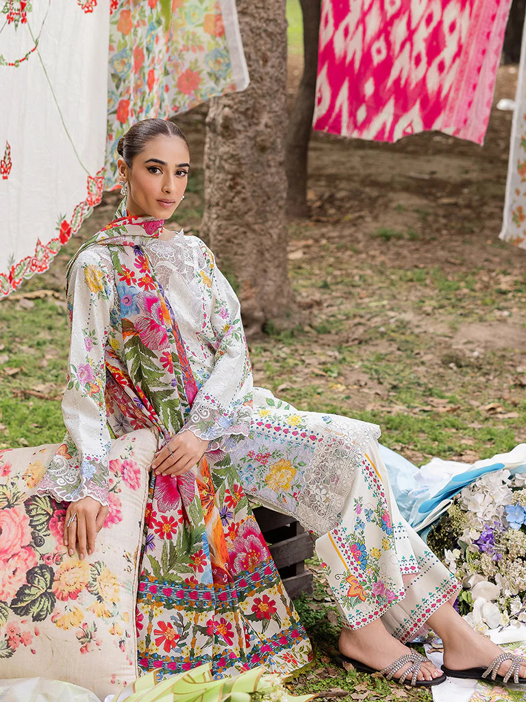 Rajbari | Schiffli Printkari Exclusive Lawn