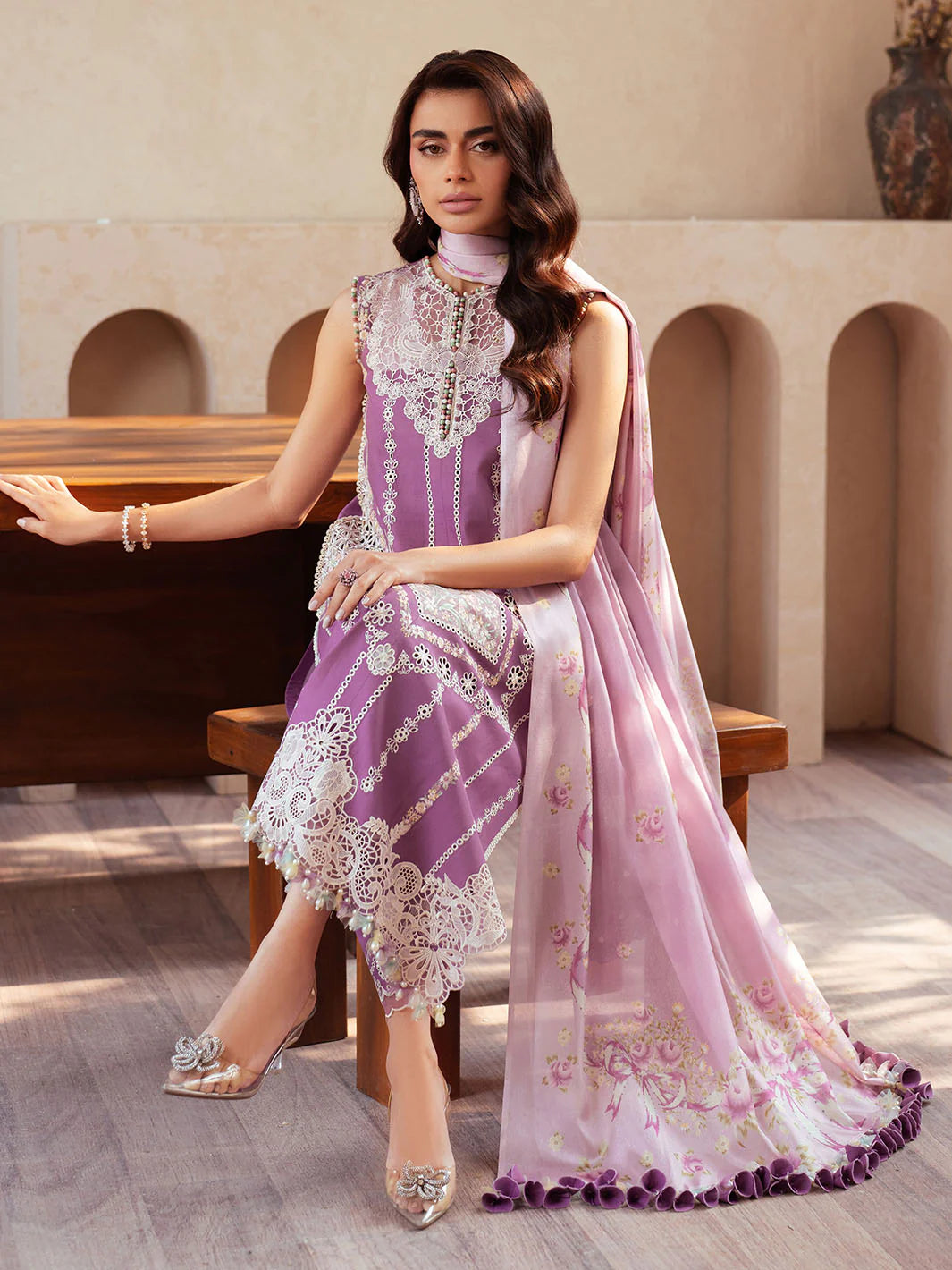 Mehroz | Bin ilyas Luxury Lawn | 3PC