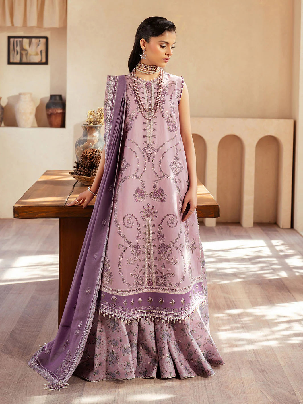 Mehroz | Bin ilyas Luxury Lawn | 3PC