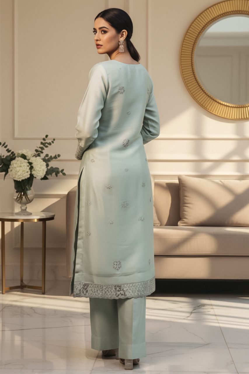 Zaib-o-Zeenat | Dressline | Farsha Sheesha Silk