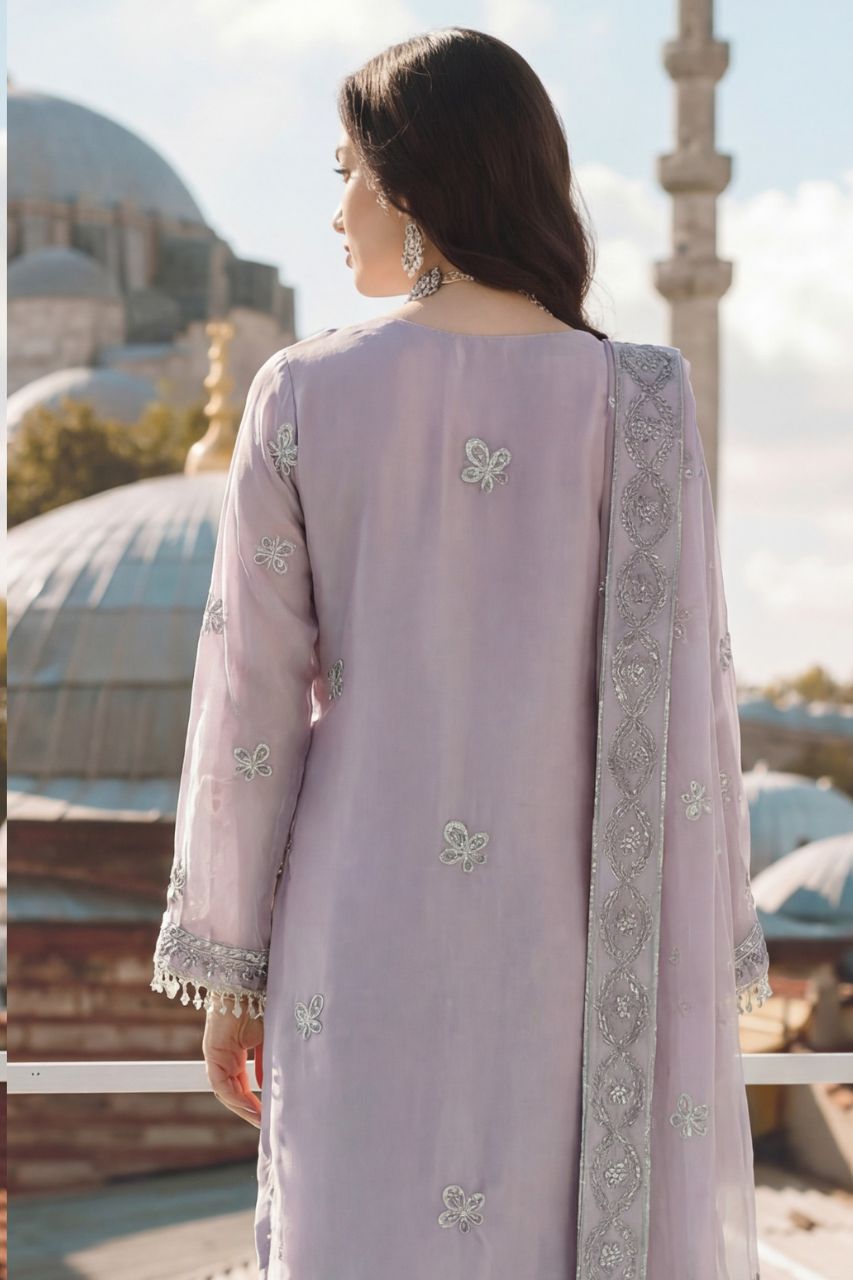 Poshak | Dressline | Emb Silk -3PC