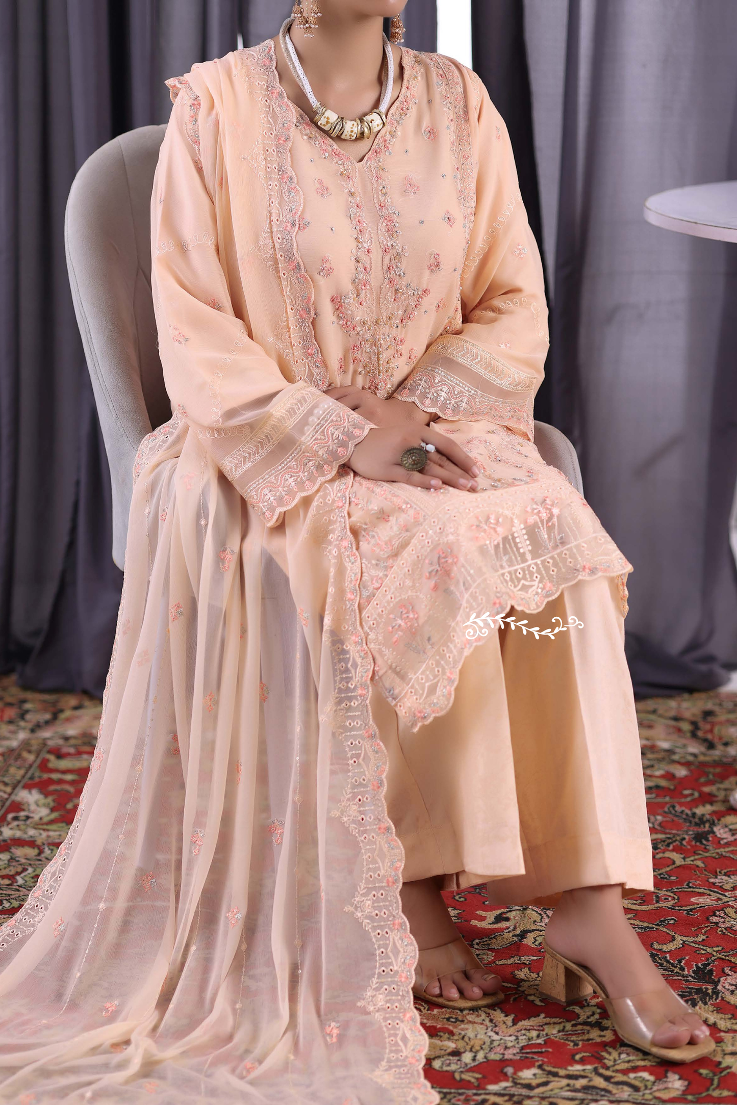 Noor Jahan | Embroidered | Chiffon