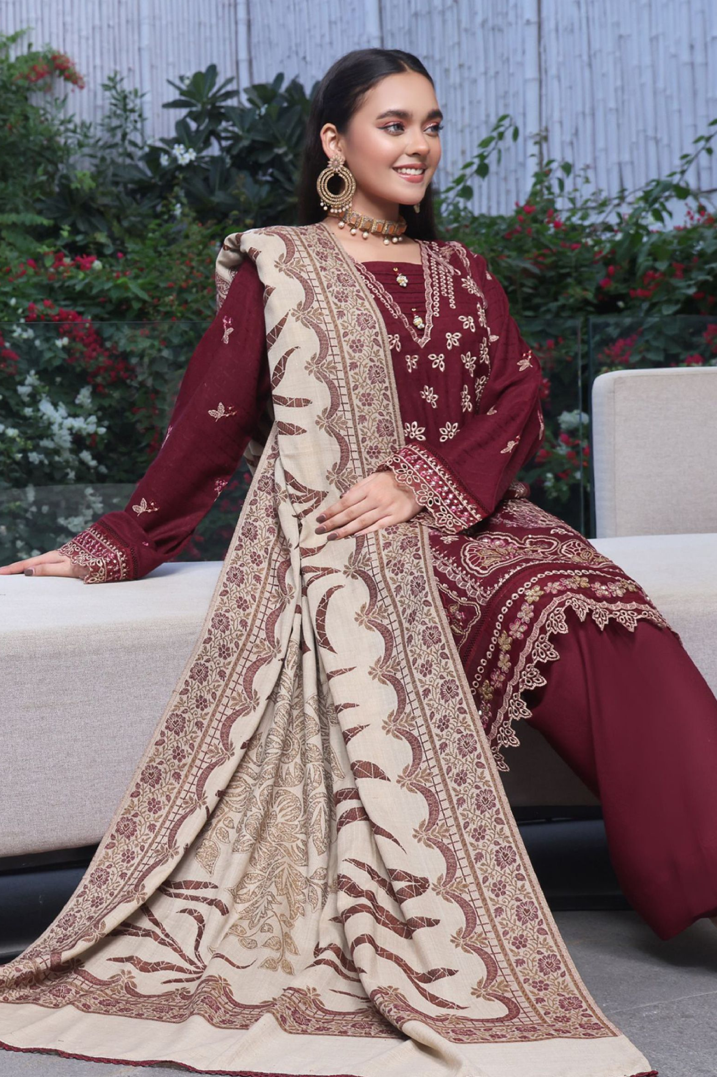 Blanca | Dressline | Emb Dhanak -3PC