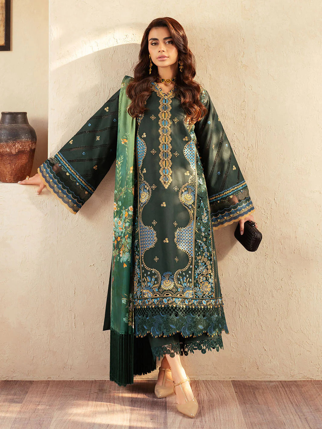 Mehroz | Bin ilyas Luxury Lawn | 3PC