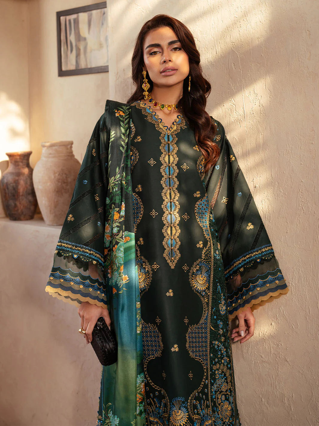 Mehroz | Bin ilyas Luxury Lawn | 3PC