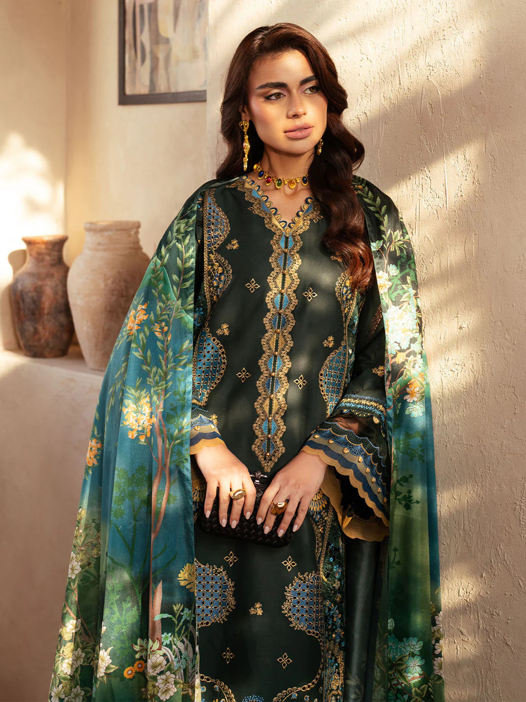 Mehroz | Bin ilyas Luxury Lawn | 3PC