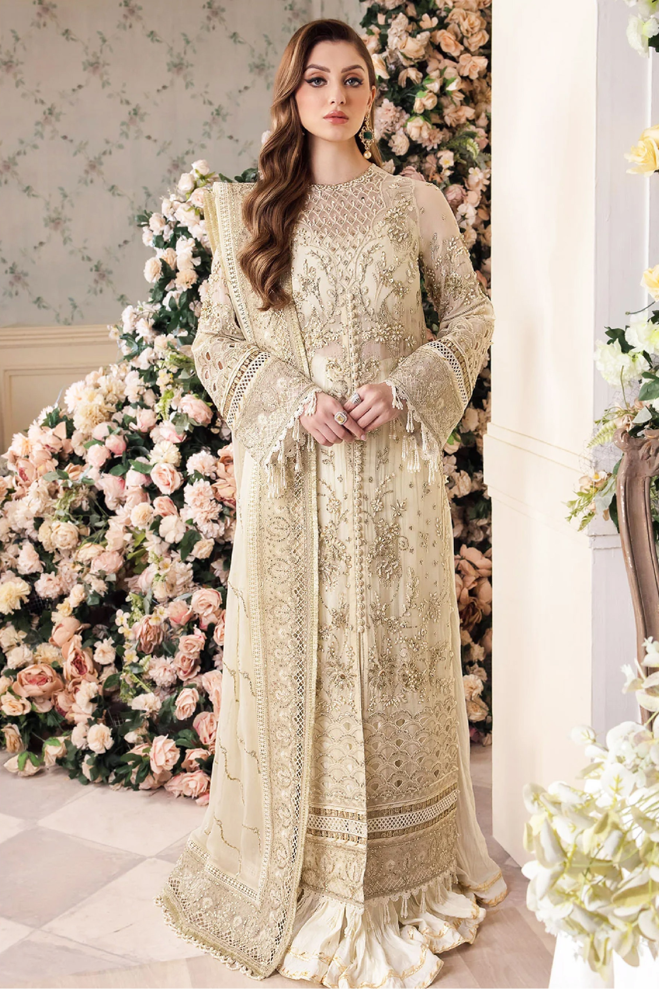 Sania | Dressline | Firdous | Organza-3PC – silknstories