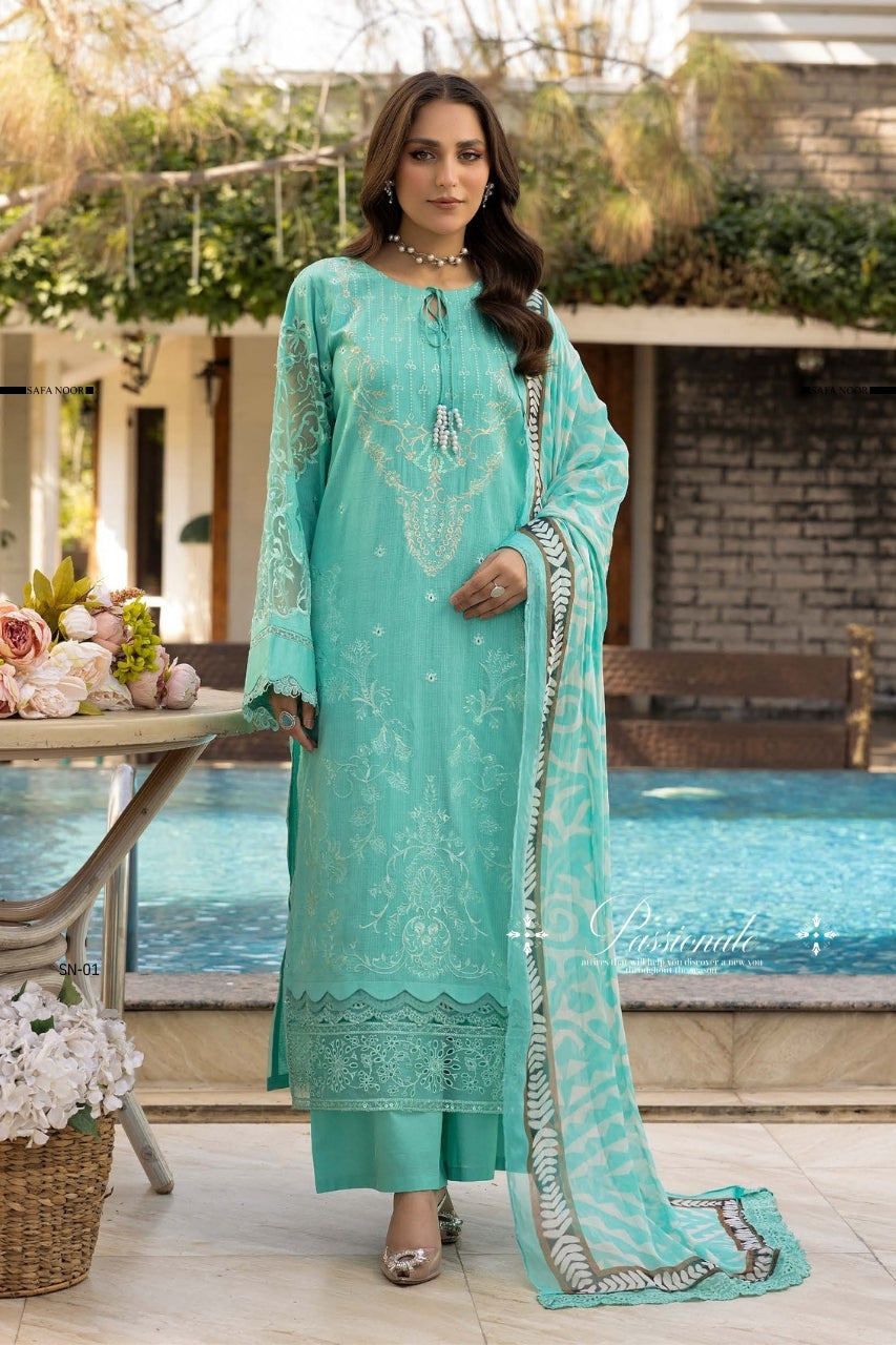 Nuri | Safa Noor Luxury Lawn | 3PC