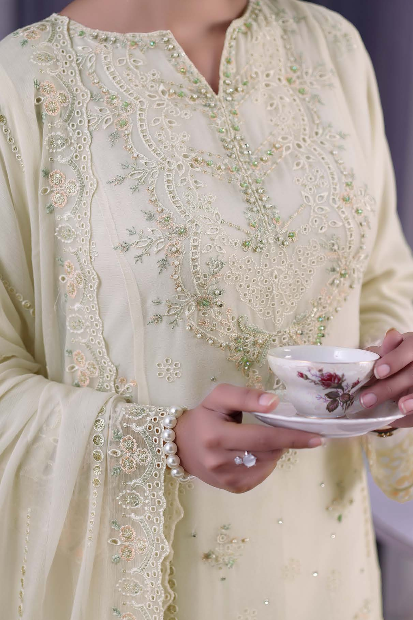 Noor Jahan | Embroidered | Chiffon