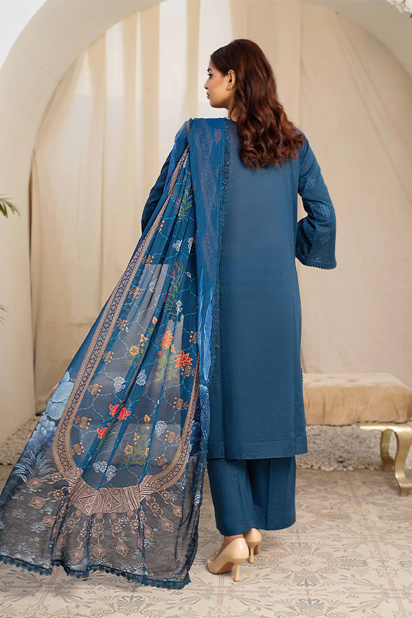 Tehzeeb | ChikanKari Luxury Lawn | 3-PC