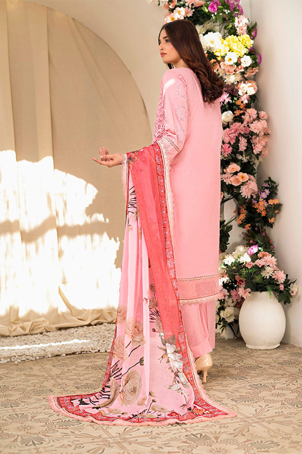 Tehzeeb | ChikanKari Luxury Lawn | 3-PC