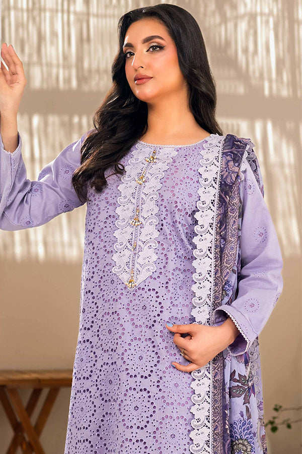 Tehzeeb | ChikanKari Luxury Lawn | 3-PC
