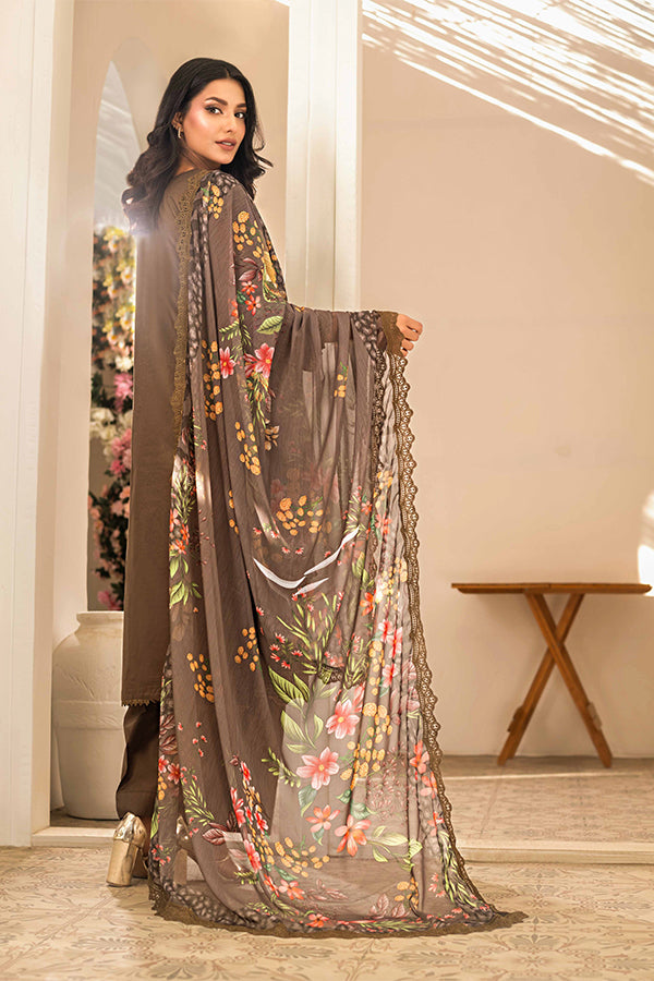 Tehzeeb | ChikanKari Luxury Lawn | 3-PC