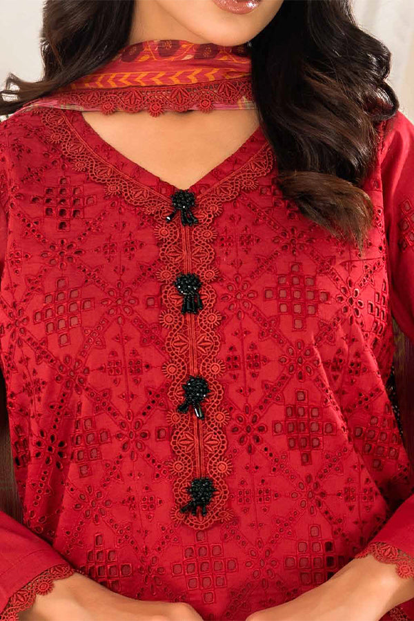 Tehzeeb | ChikanKari Luxury Lawn | 3-PC