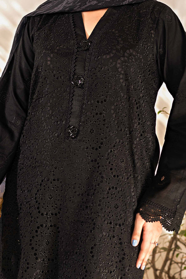 Tehzeeb | ChikanKari Luxury Lawn | 3-PC