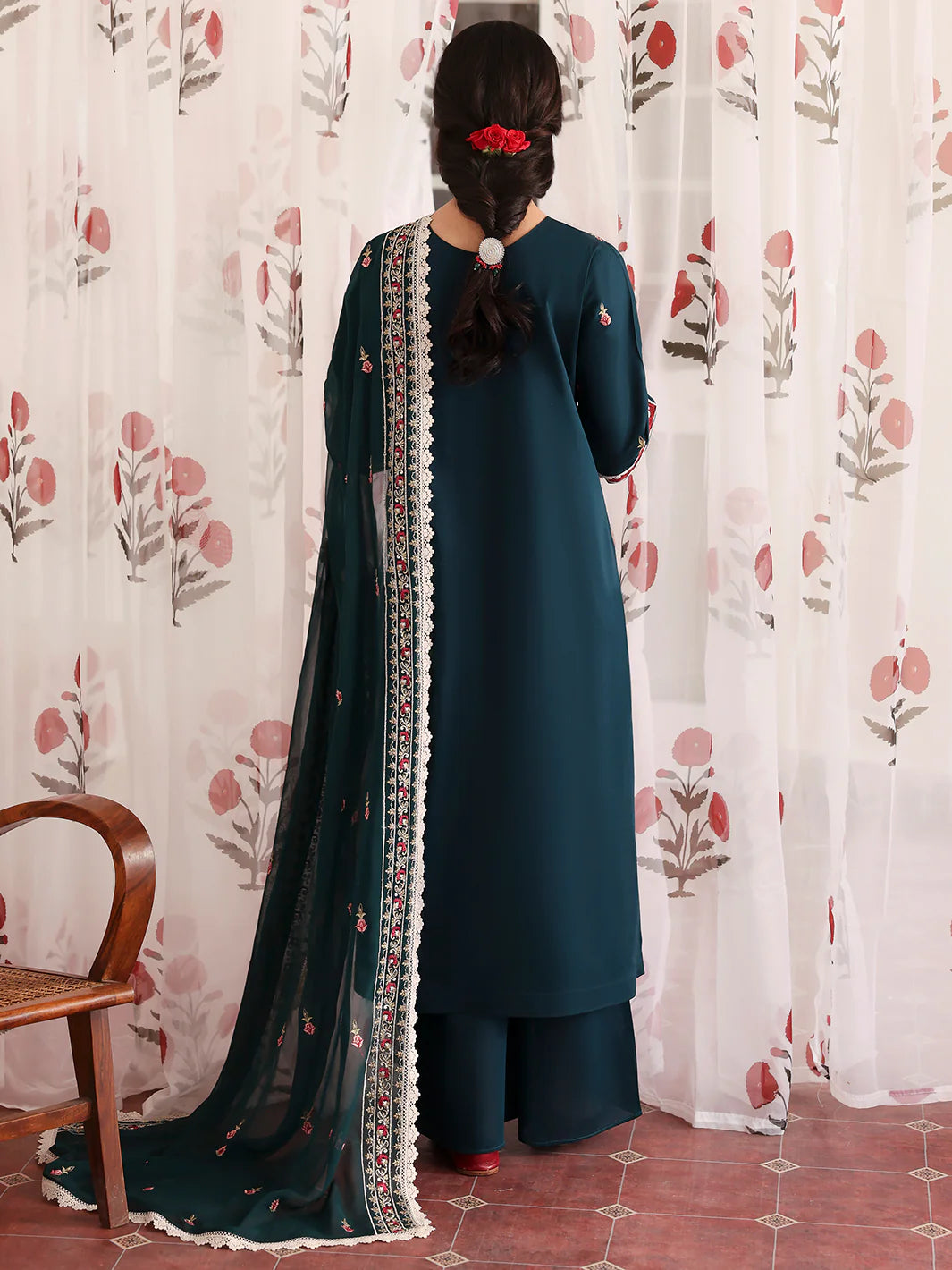 Angan | Mahnur Luxury Embroidered Lawn | 3PC