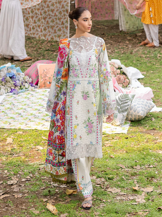 Rajbari | Schiffli Printkari Exclusive Lawn
