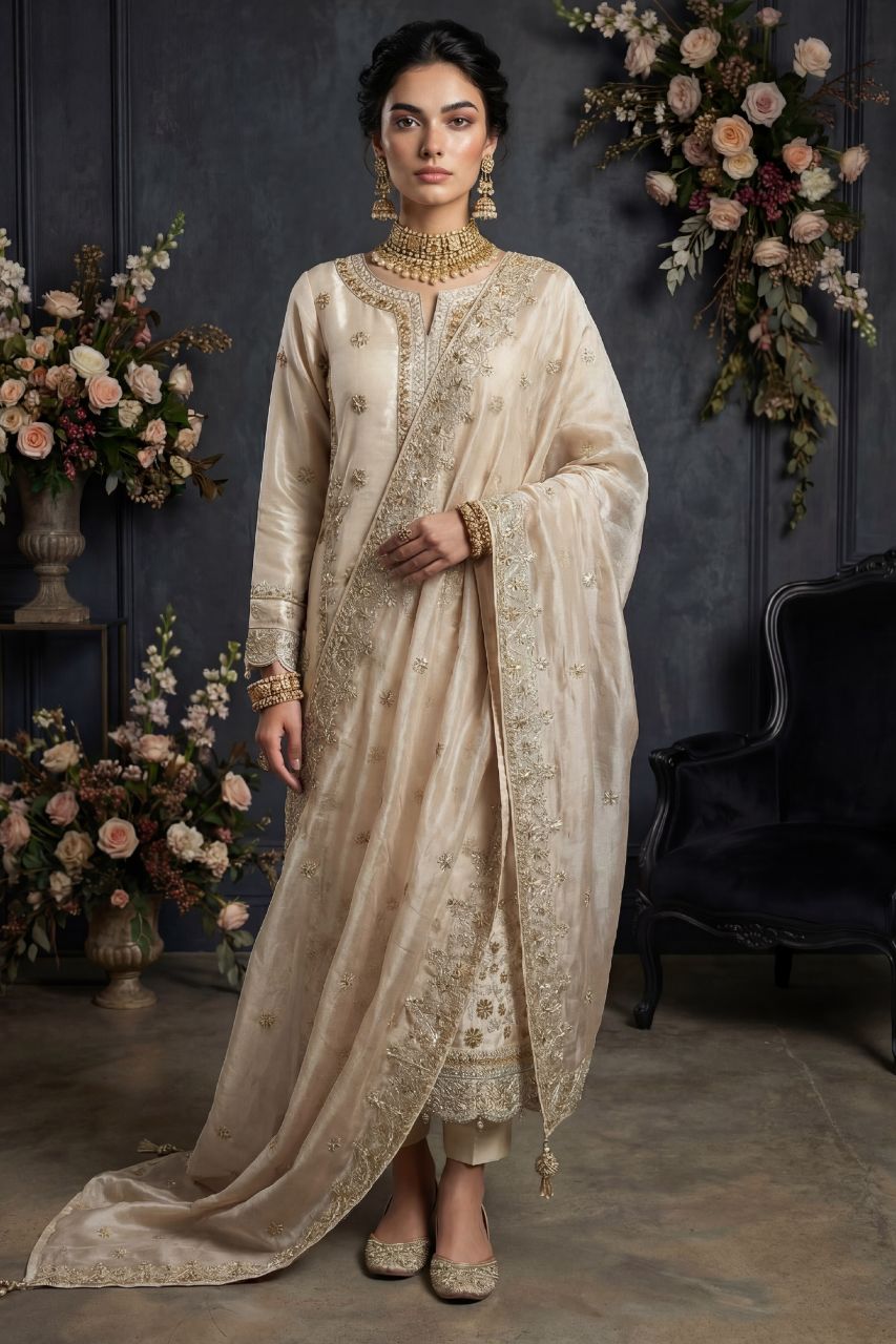 Fatima Bano | Dressline | Tehzeeb - Lava Silk