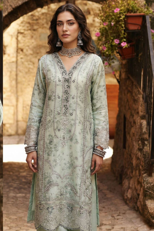 Aira By Dressline Semi-Stitched | Organza