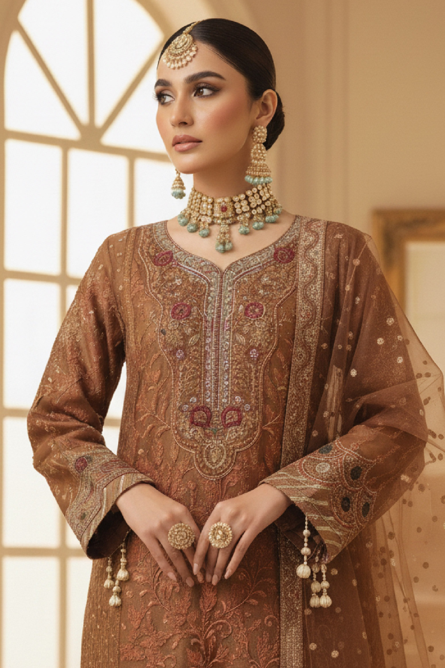 Fatima Bano | Dressline | Dhanak | Organza-3PC
