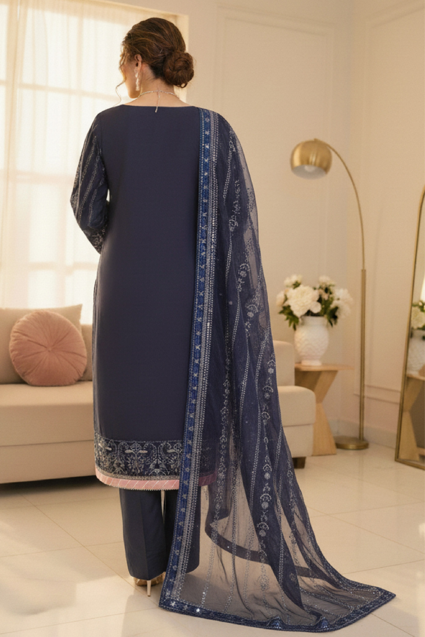 Fatima Bano | Dressline | Dhanak | Organza-3PC