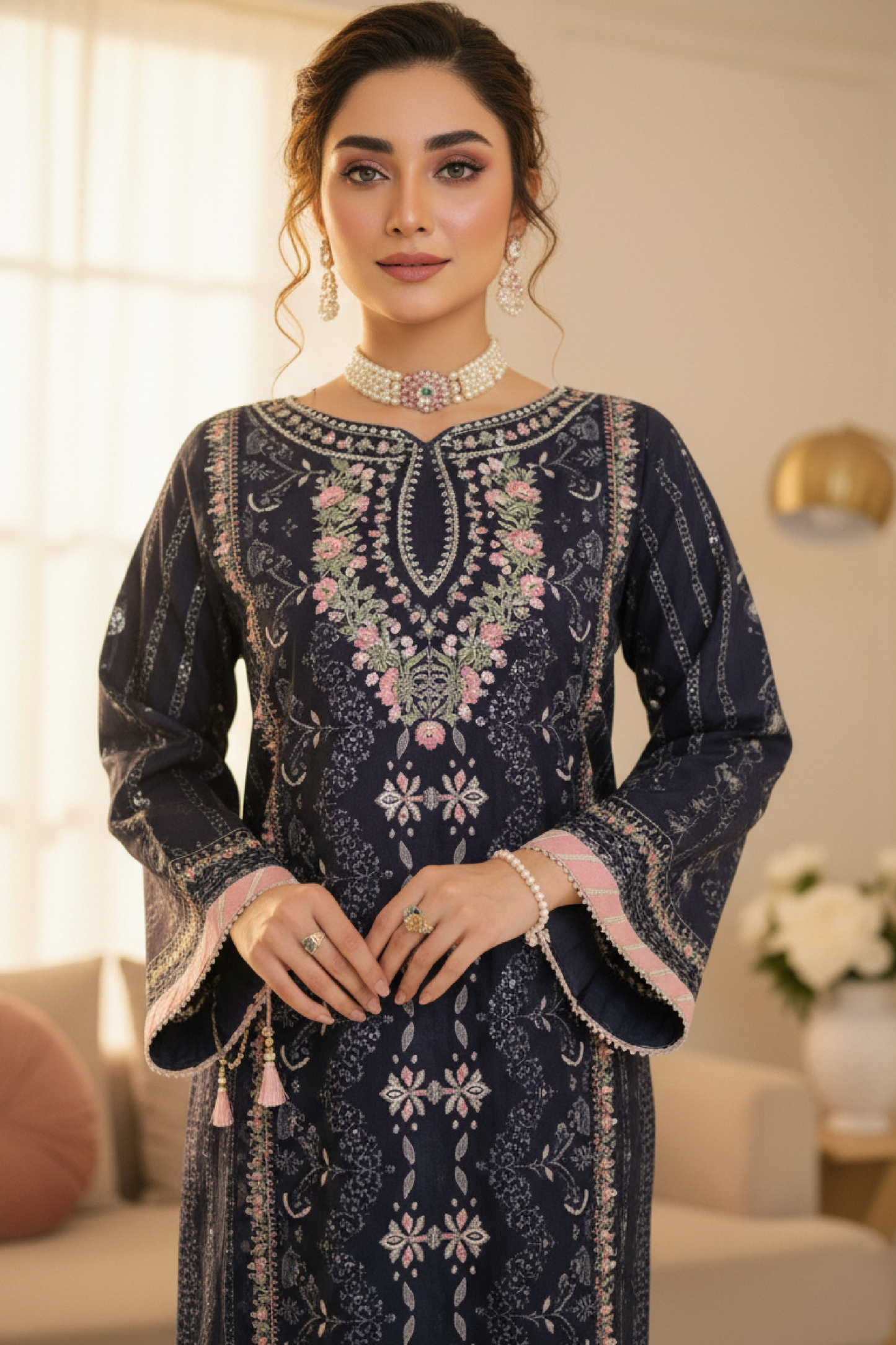 Fatima Bano | Dressline | Dhanak | Organza-3PC