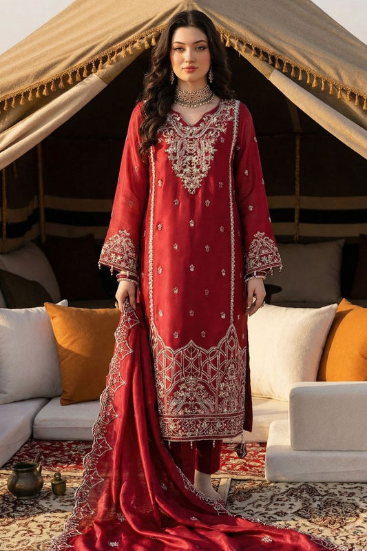 Fatima Bano | Zarqoon | Emb Organza-3PC