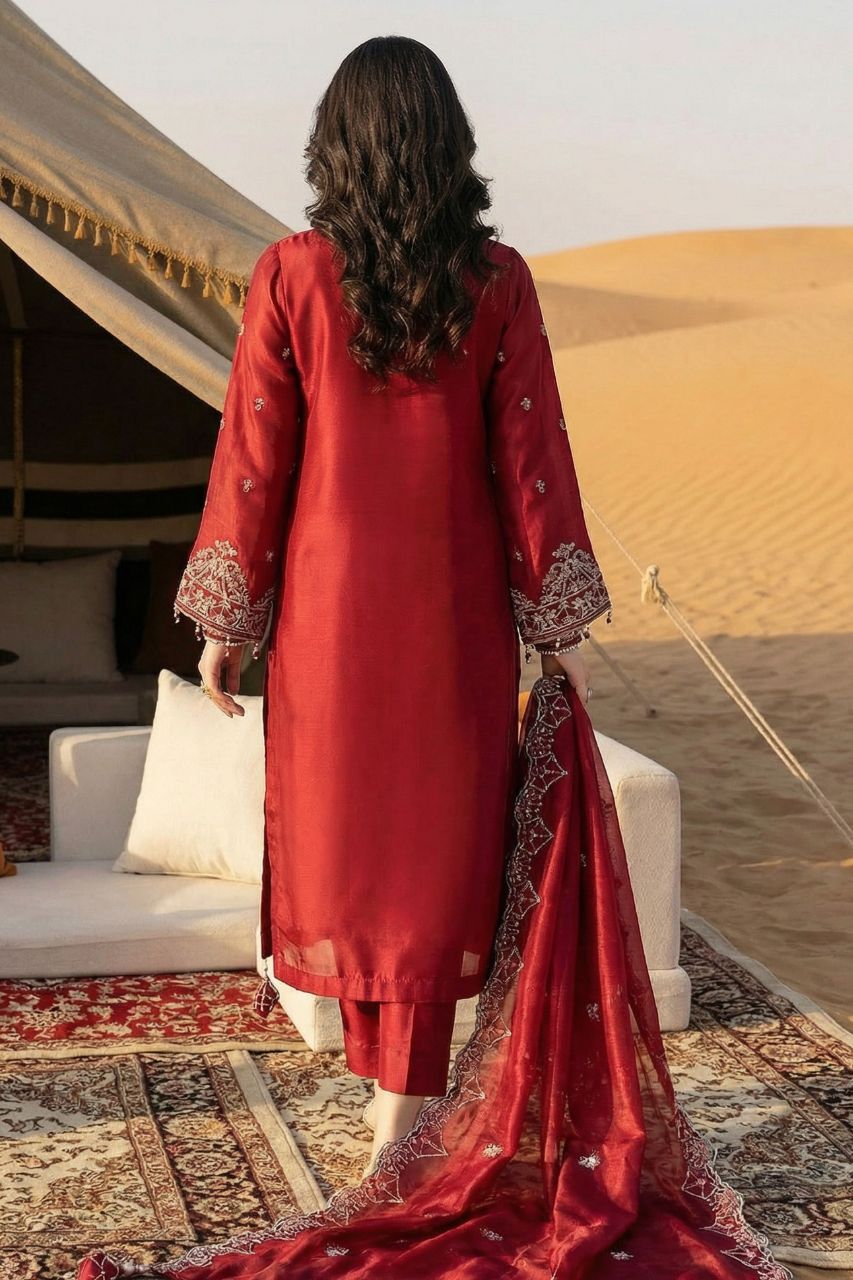Fatima Bano | Zarqoon | Emb Organza-3PC