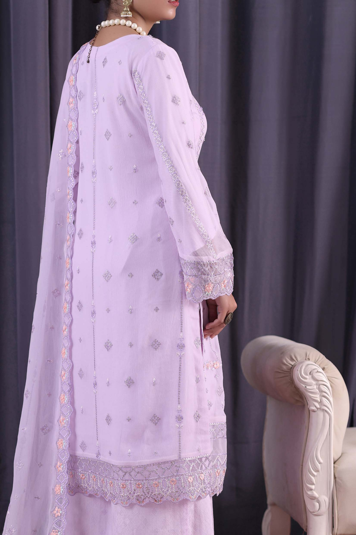 Noor Jahan | Embroidered | Chiffon
