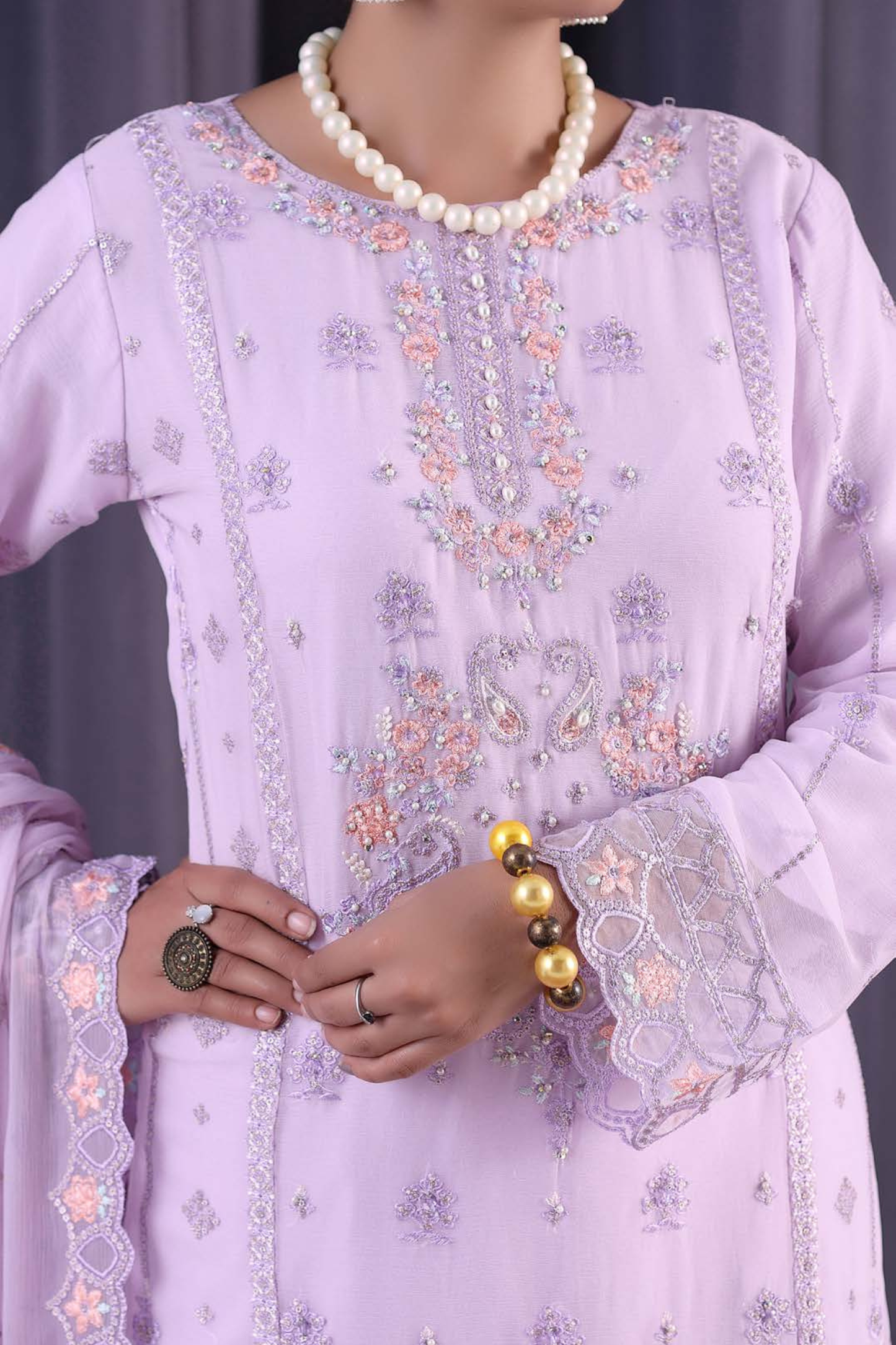 Noor Jahan | Embroidered | Chiffon