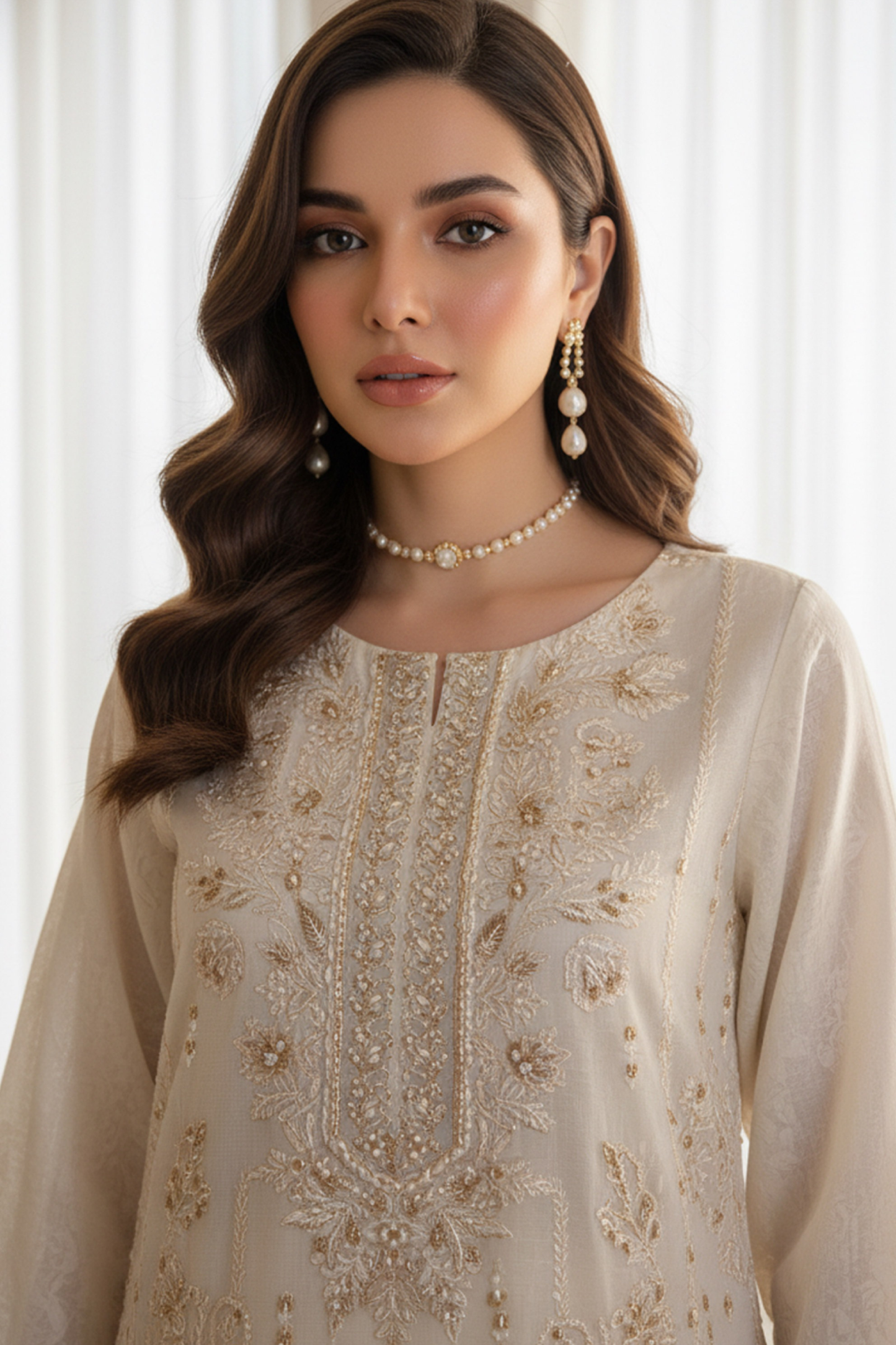 Zoha | Dressline | Burberry | Organza-3PC