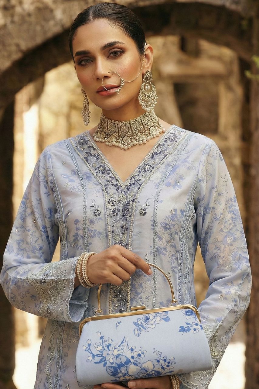 Aira By Dressline Semi-Stitched | Organza