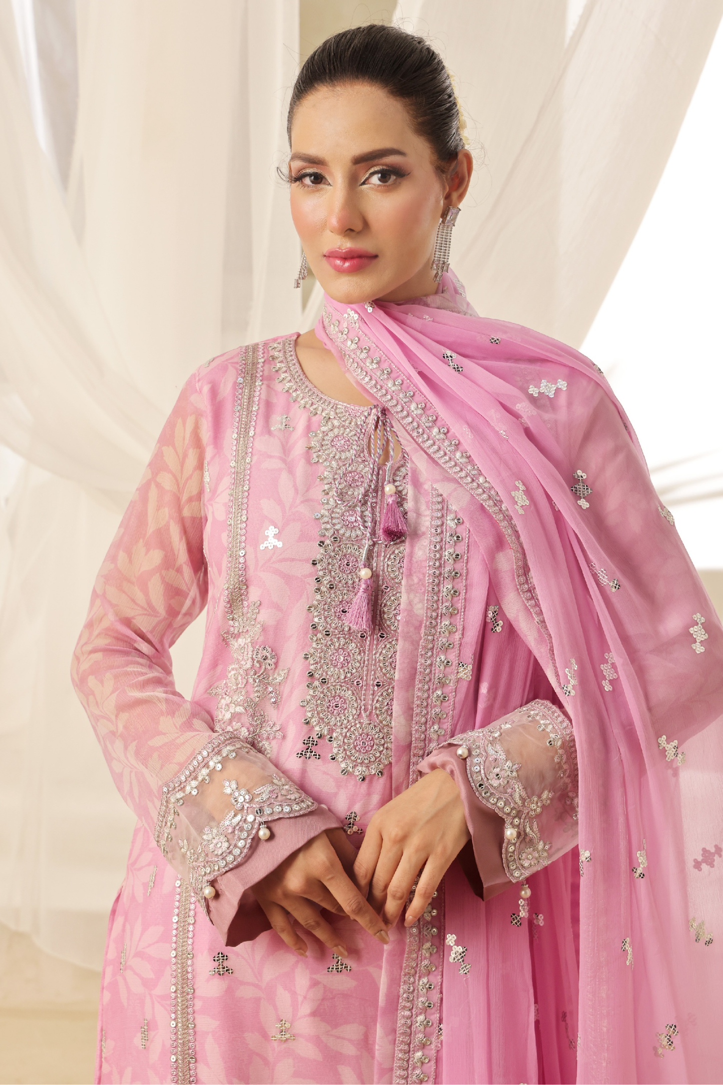 Fatima Bano | Dressline | Tesbeena | Chiffon-3PC