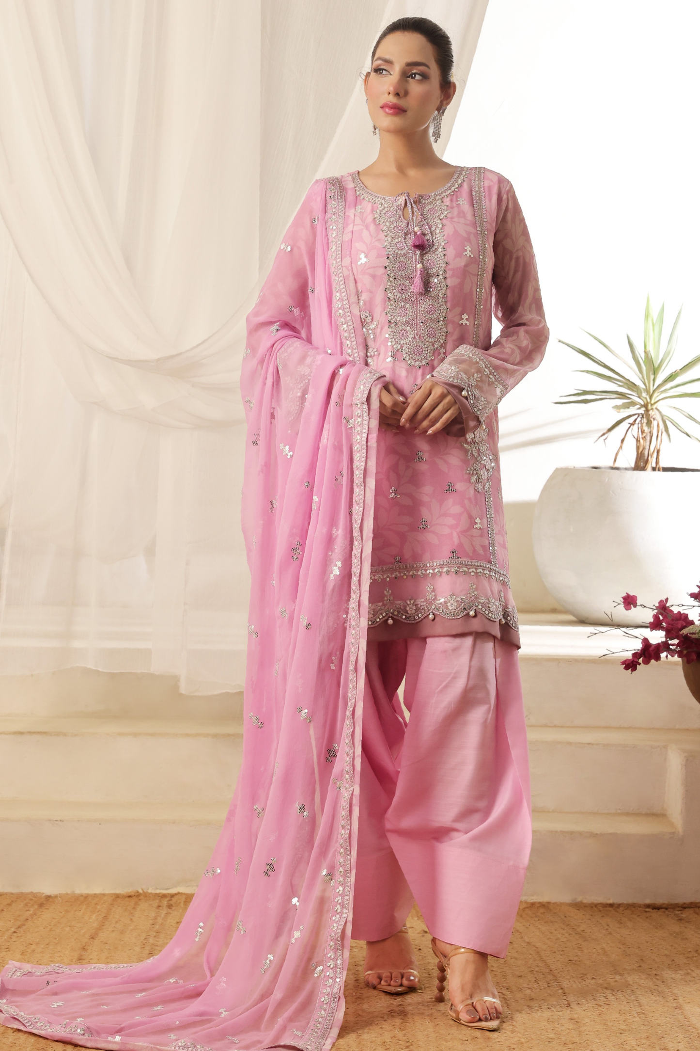 Fatima Bano | Dressline | Tesbeena | Chiffon-3PC
