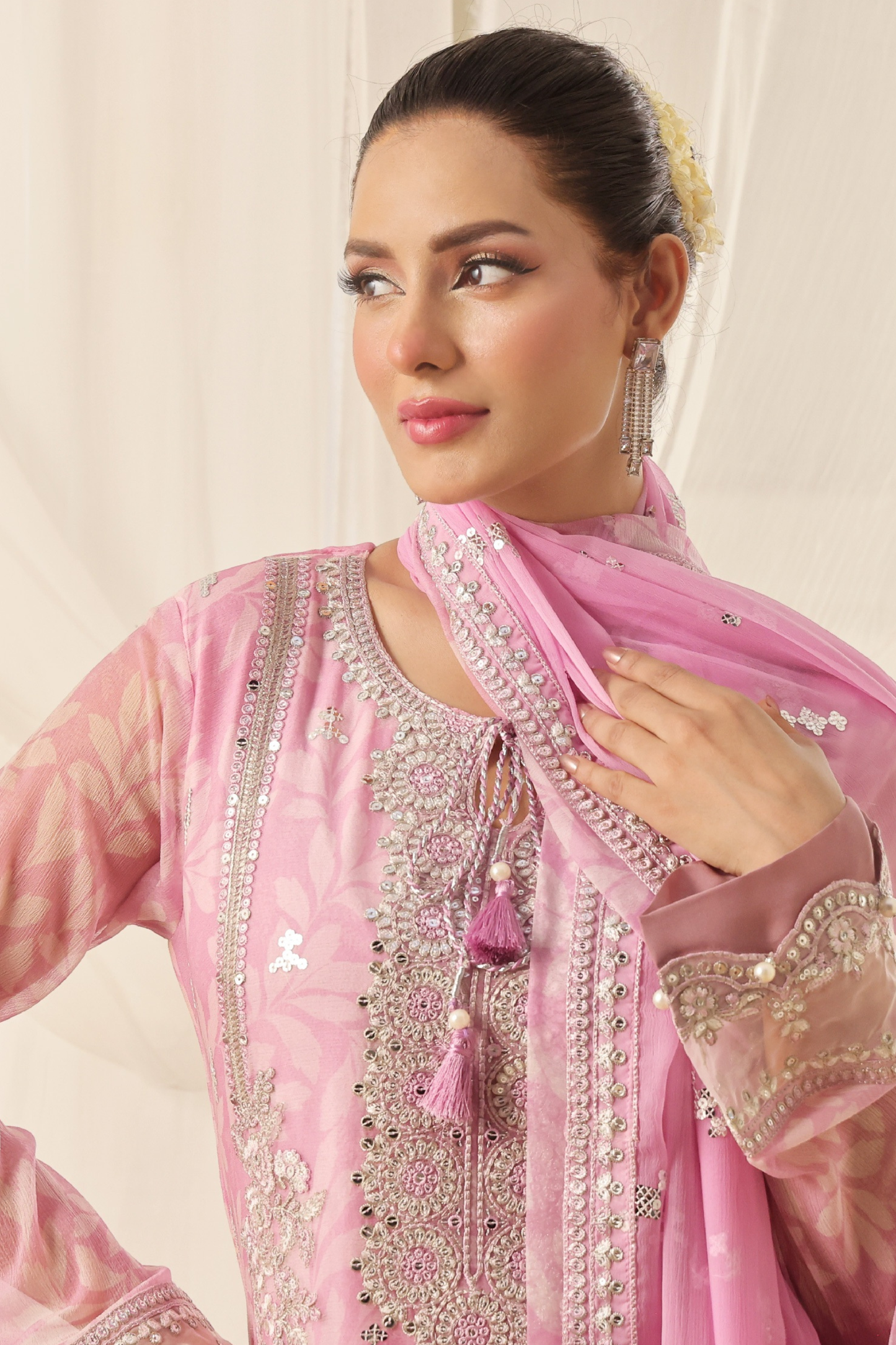 Fatima Bano | Dressline | Tesbeena | Chiffon-3PC