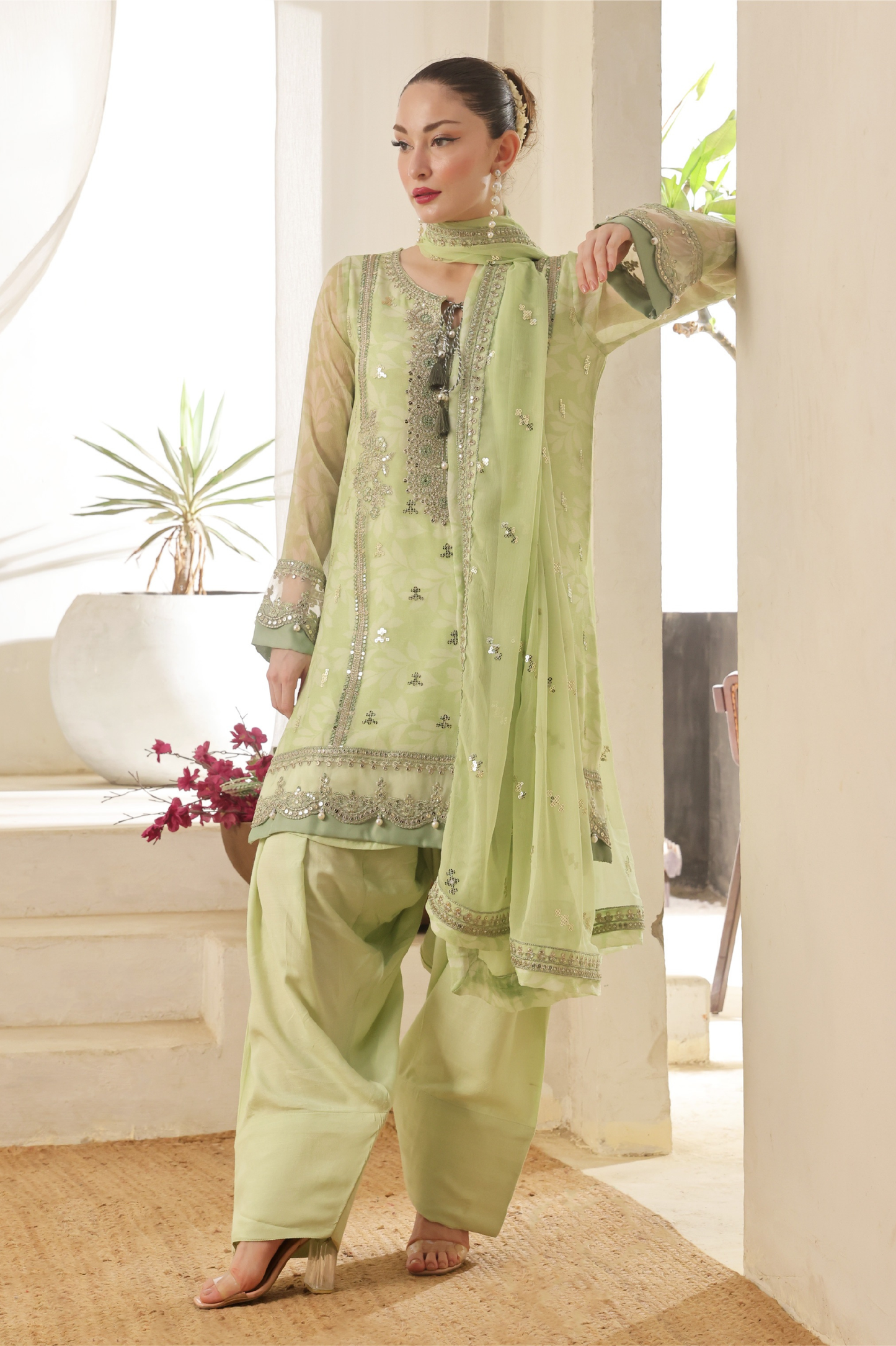 Fatima Bano | Dressline | Tesbeena | Chiffon-3PC