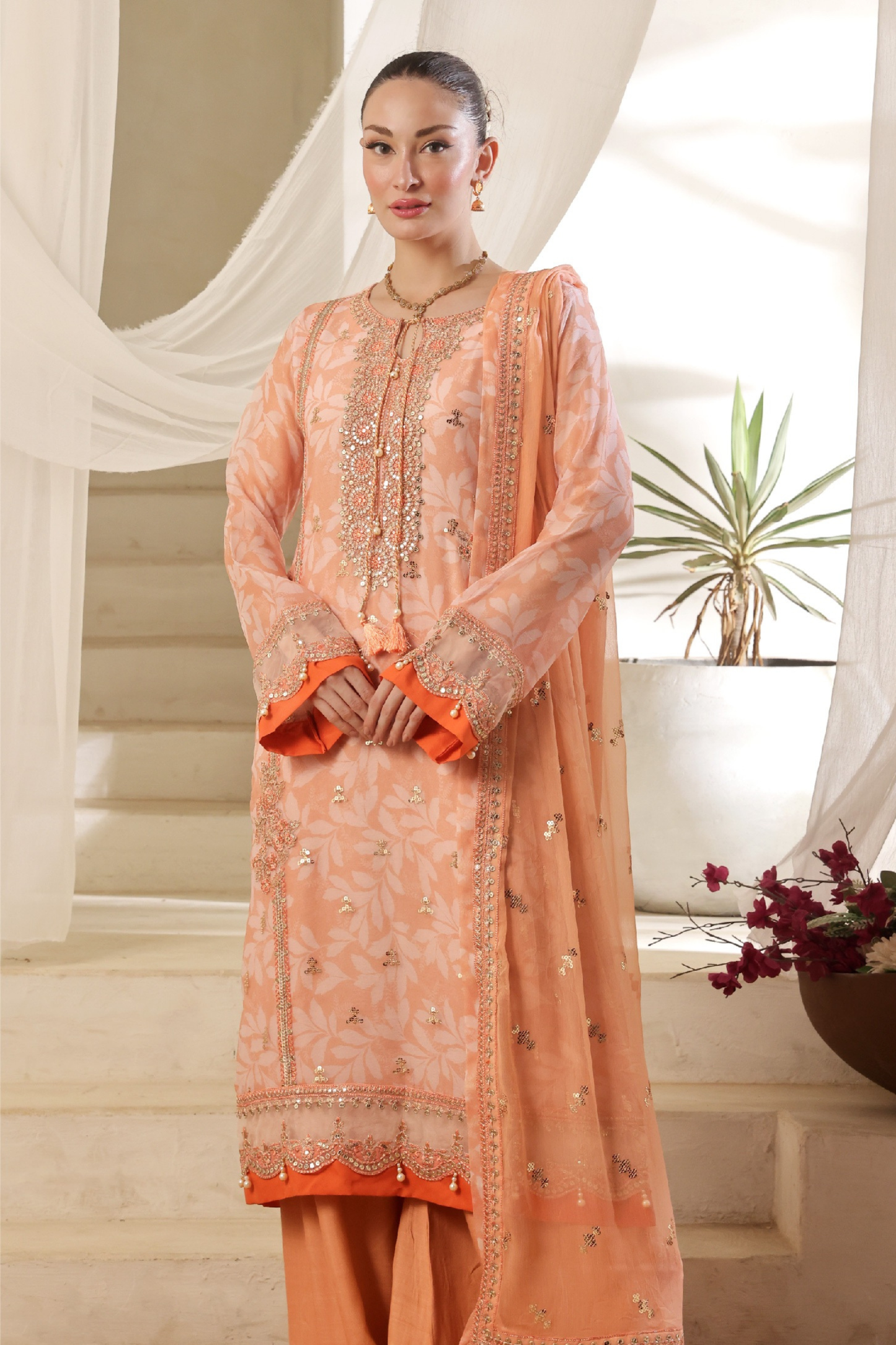 Fatima Bano | Dressline | Tesbeena | Chiffon-3PC