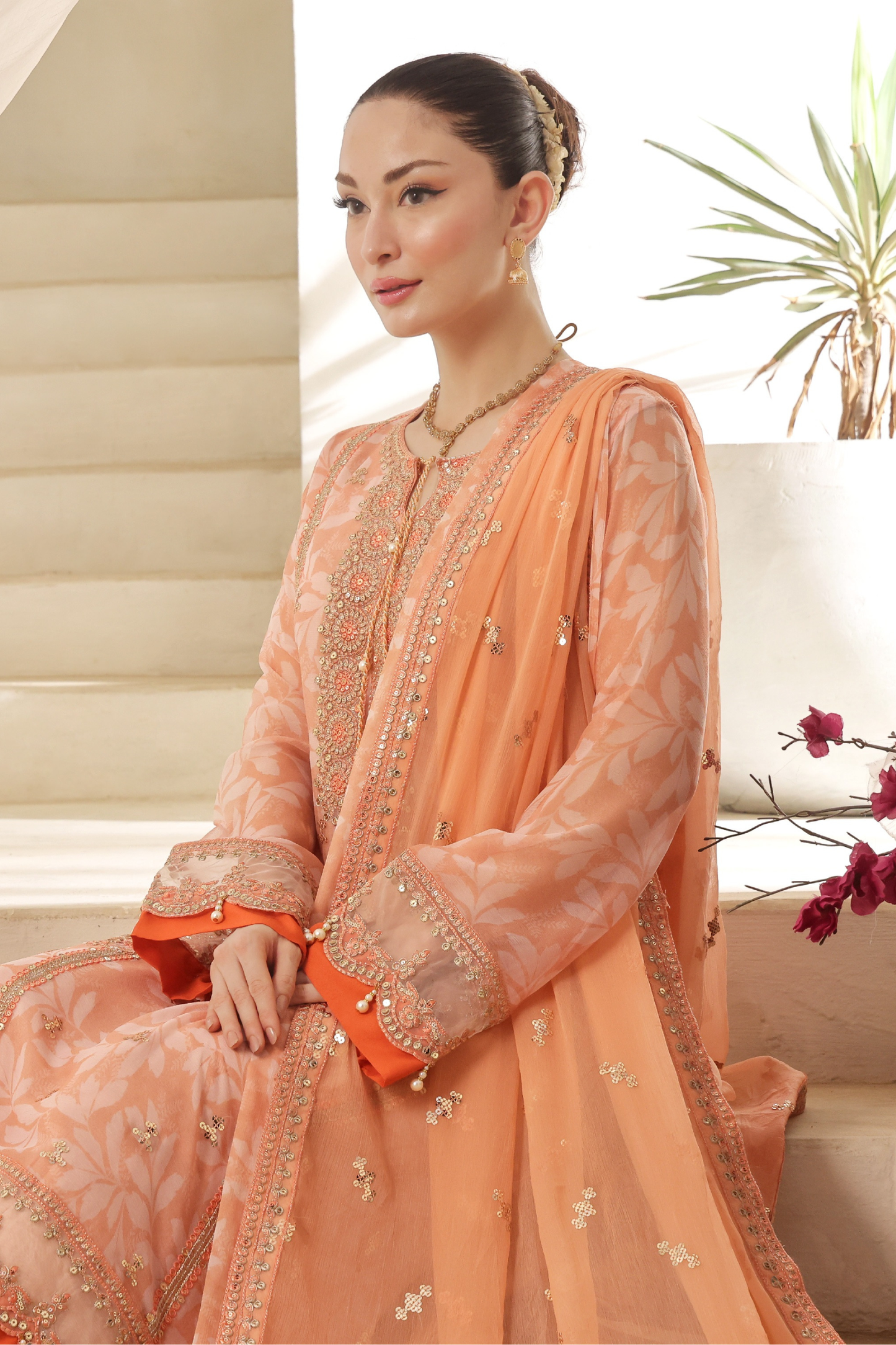 Fatima Bano | Dressline | Tesbeena | Chiffon-3PC