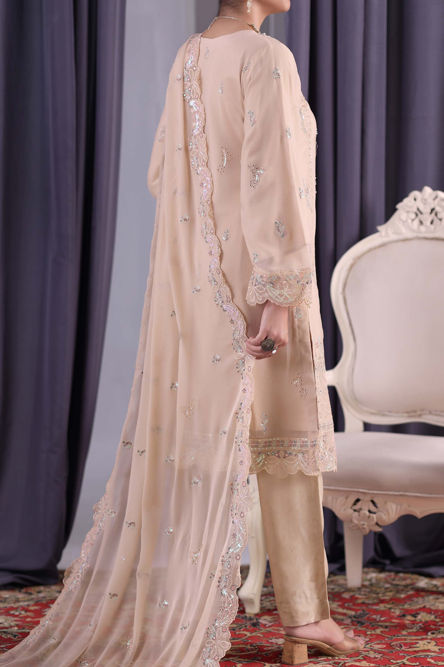 Noor Jahan | Embroidered | Chiffon