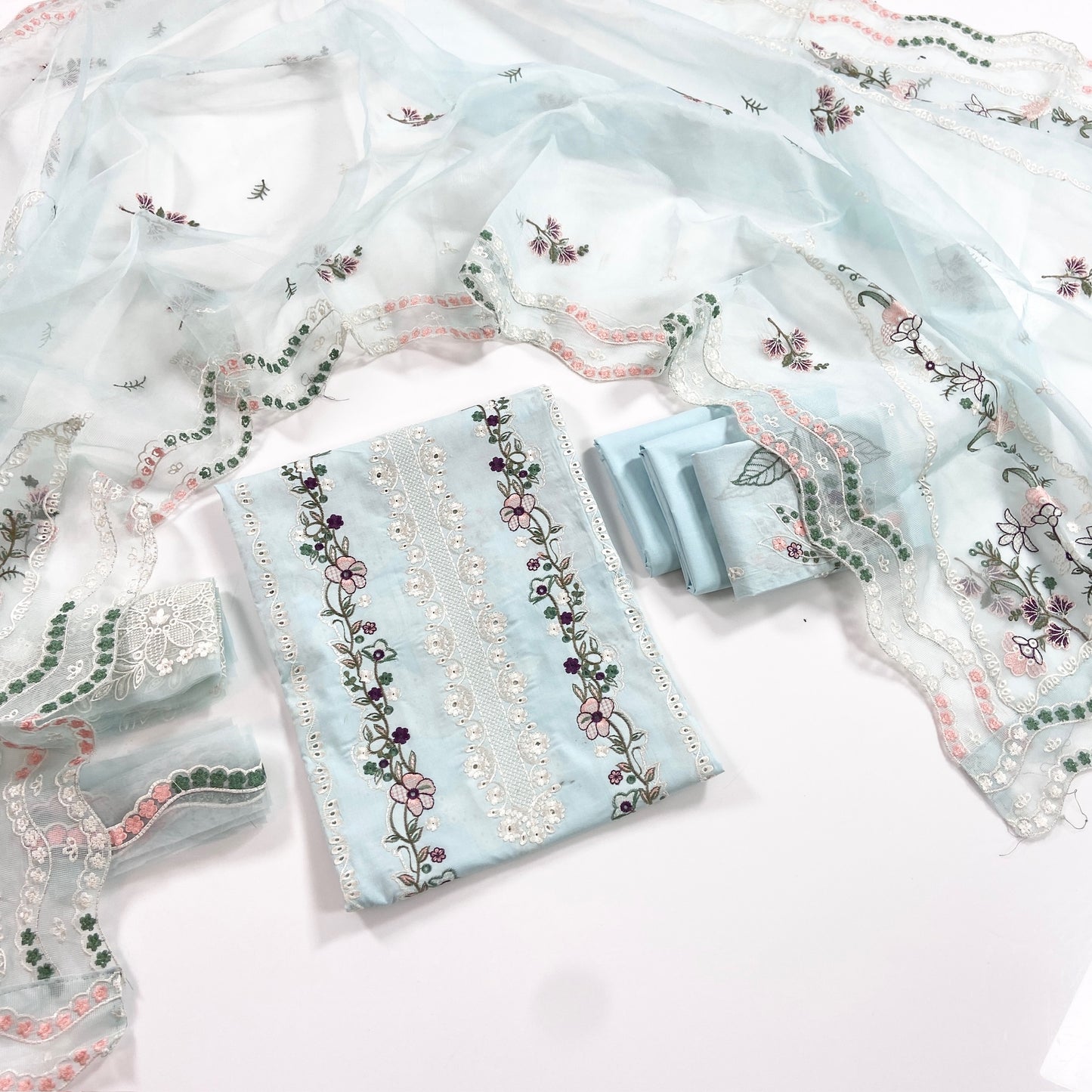 Aneelas Luxury Embroidered Lawn Collection 3PC