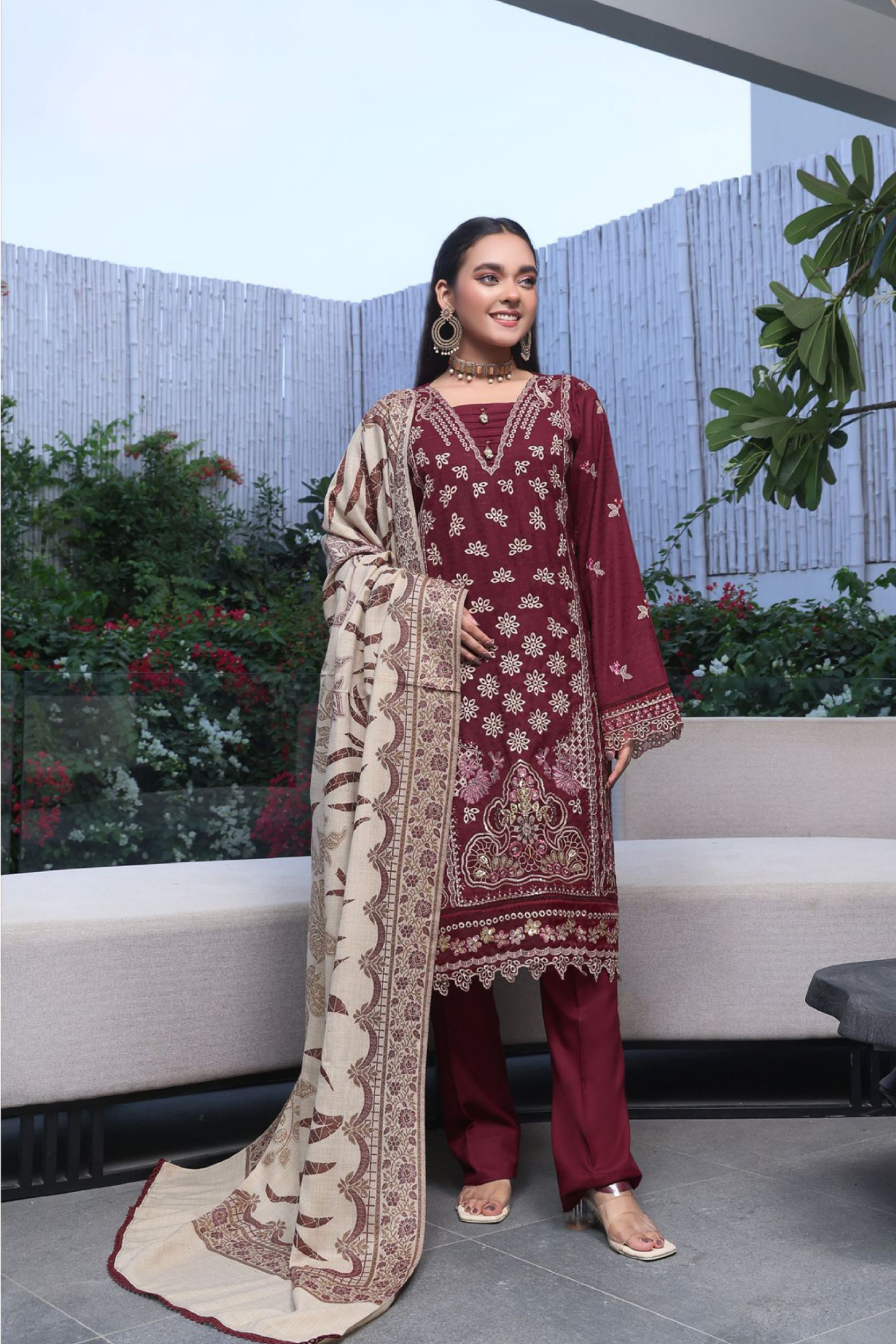 Blanca | Dressline | Emb Dhanak -3PC