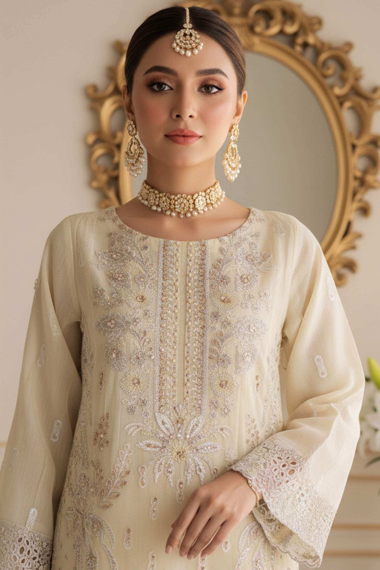 Zoha | Dressline | Burberry | Organza-3PC