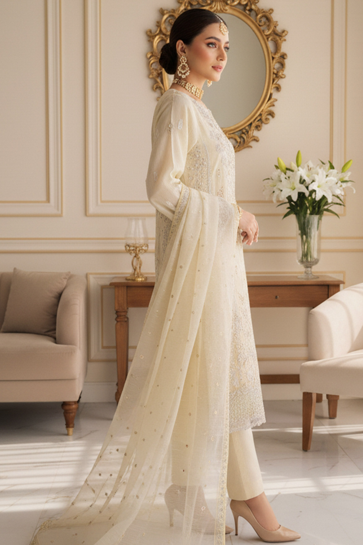 Zoha | Dressline | Burberry | Organza-3PC