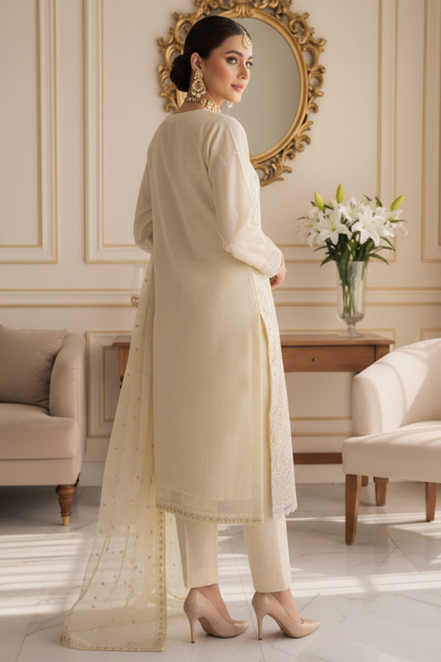 Zoha | Dressline | Burberry | Organza-3PC