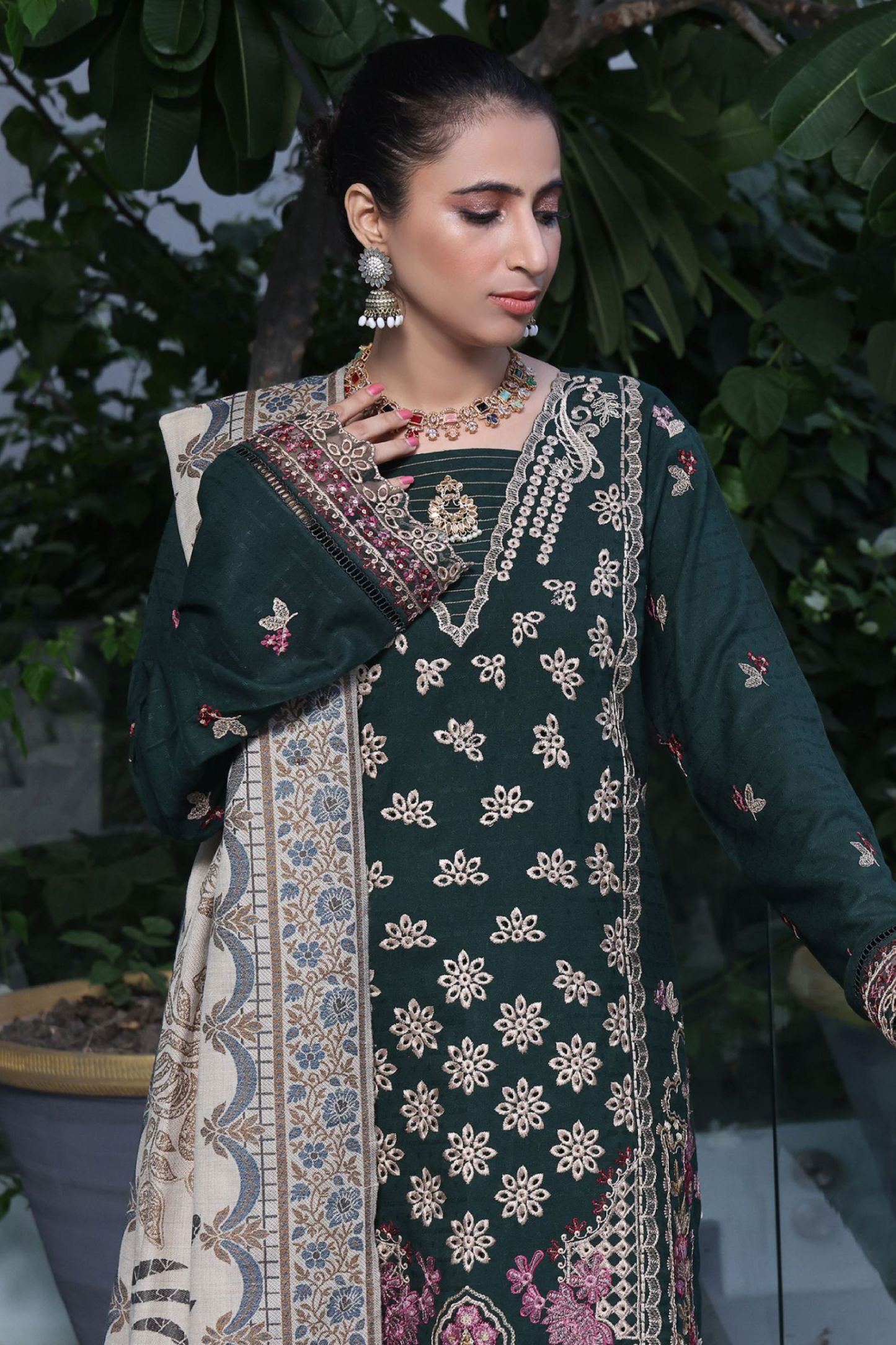 Blanca | Dressline | Emb Dhanak -3PC