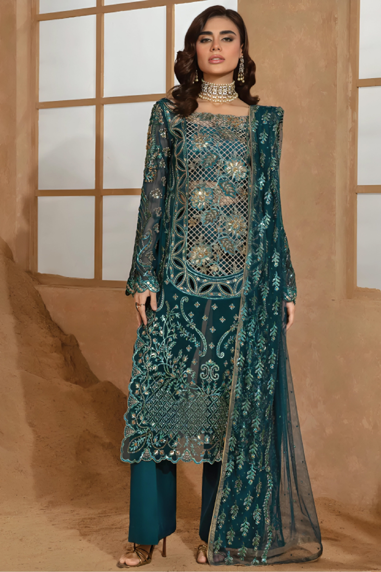 Sania | Dressline | Noor Jahan | Organza-3PC