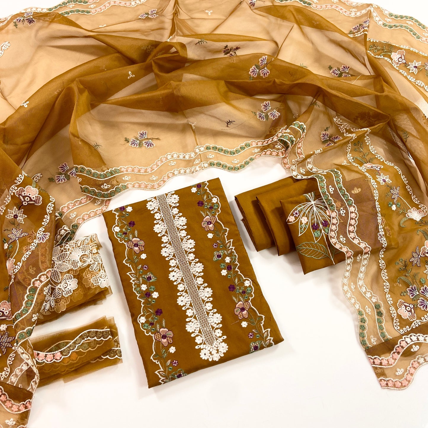 Aneelas Luxury Embroidered Lawn Collection 3PC