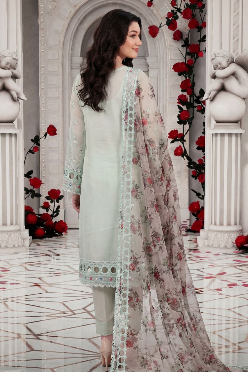 Crystal By Dressline | Semi-Stitched | Organza